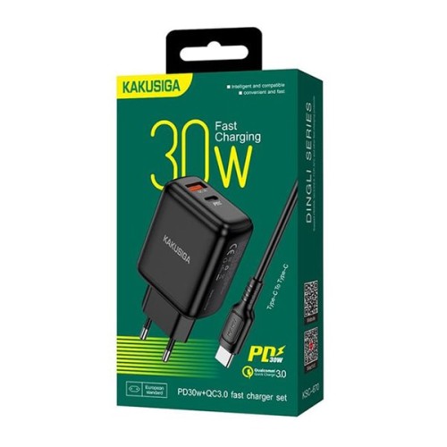 CHARGEUR MURAL KAKU POUR TYPE C KSC-670 30W NOIR PRIX
