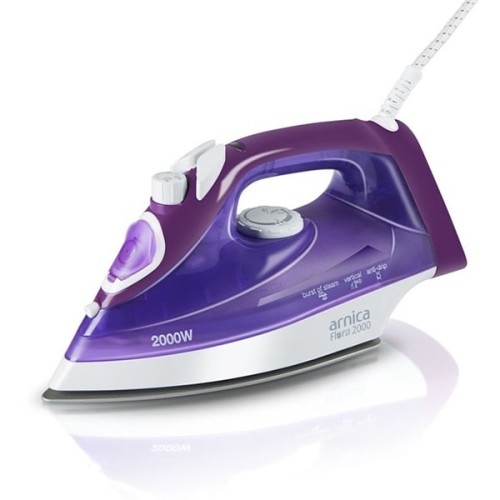 prix FER À REPASSER ARNICA FLORA 2000 BLAST VAPEUR 2000W VIOLET