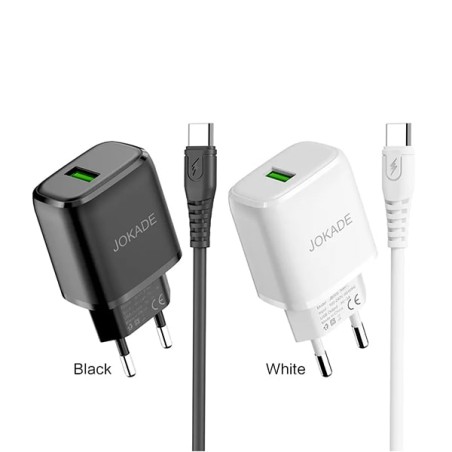 CHARGEUR JOKADE JB006 AVEC CÂBLE TYPE C Tunisie prix