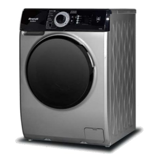 LAVE LINGE FRONTALE BRANDT BRUSHLESS VAPEUR 10.5 KG SILVER BRANDT - 1 - tunisie