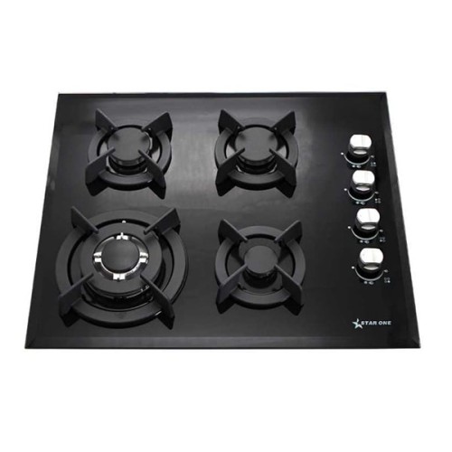 vente PLAQUE DE CUISSON À GAZ STARONE 4 FEUX VERRE NOIR