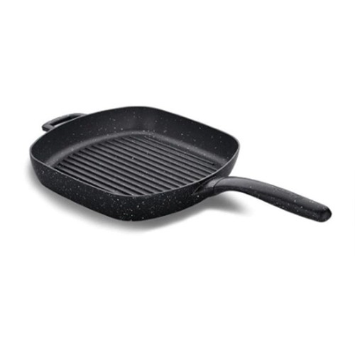 POÊLE CARRÉE CÉRAMIQUE KORKMAZ GUSTO 28X28CM A1373 NOIR prix Tunisie
