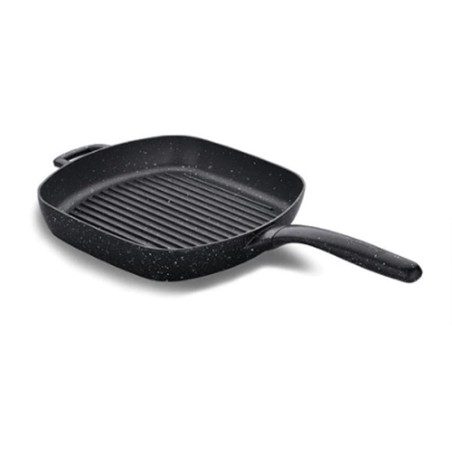 POÊLE CARRÉE CÉRAMIQUE KORKMAZ GUSTO 28X28CM A1373 NOIR prix Tunisie