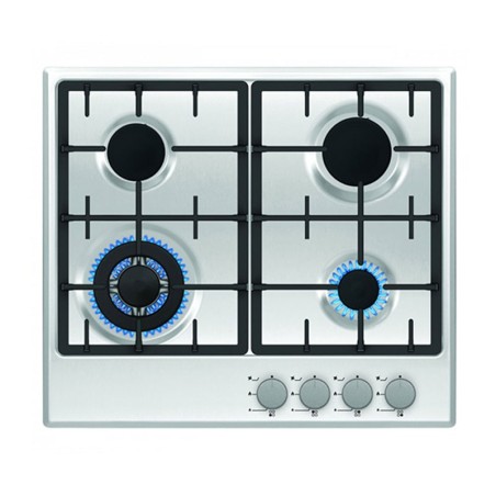 PLAQUE DE CUISSON A GAZ PREMIUM 4 FEUX 60 CM INOX