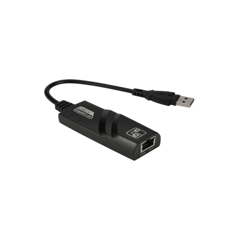 ADAPTATEUR RÉSEAU GIGABIT ETHERNET USB 3.0 VERS RJ45 NOIR prix ADAPTATEUR RÉSEAU GIGABIT ETHERNET USB 3.0 VERS RJ45 NOIR prix