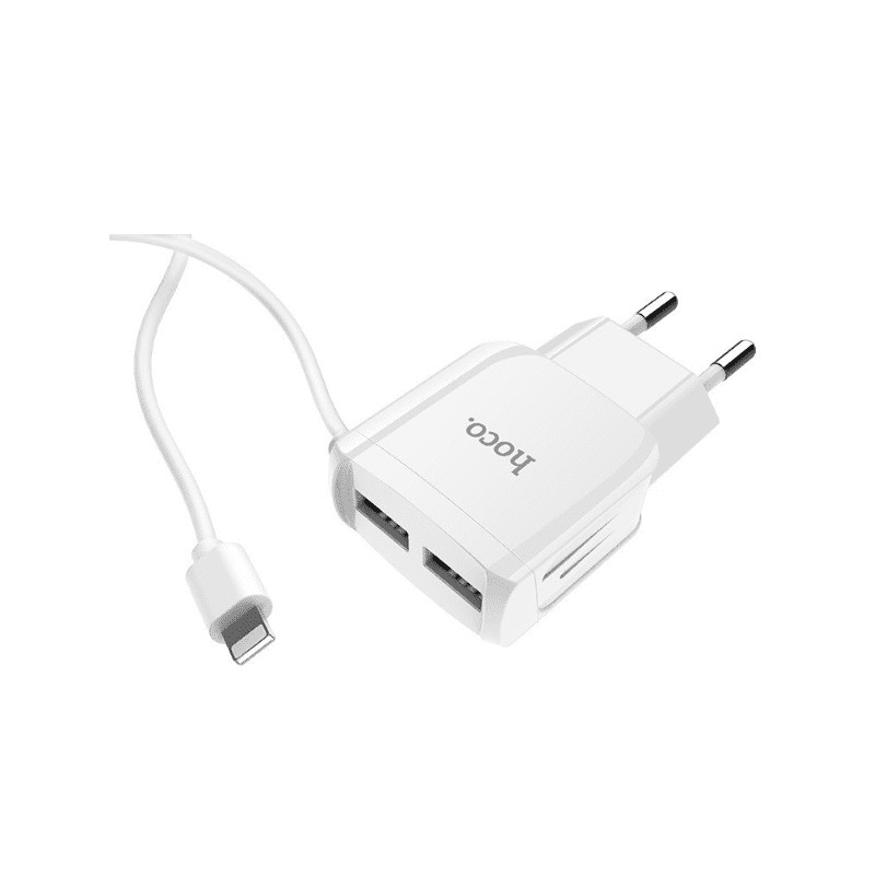 CHARGEUR HOCO C59A 2.4A 2 PORT USB BLANC prix