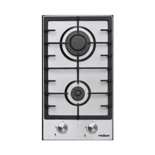 vente PLAQUE DE CUISSON A GAZ PREMIUM 2 FEUX 30 CM INOX