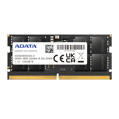 prix BARRETTE MÉMOIRE SODIMM ADATA 32 GO DDR5 4800 MHZ