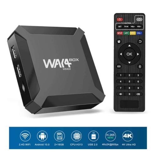 BOX ANDROID WAKA BOX WB400 UHD 4K WAKA - 1 - tunisie