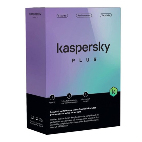 prix  ANTIVIRUS KASPERSKY PLUS 1 POSTE EQUIVALENT TOTAL 1AN