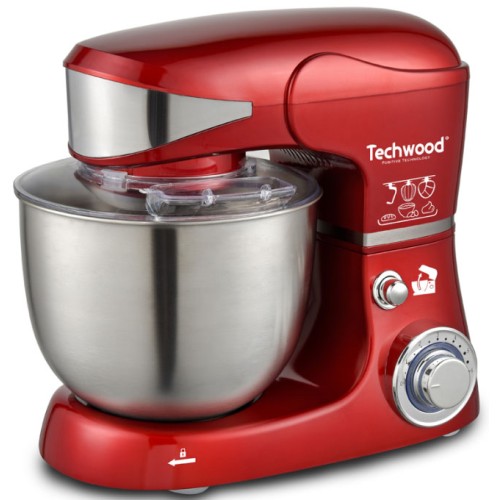 ROBOT PÉTRIN TECHWOOD TRO-1055 5 LITRES 1000W ROUGE