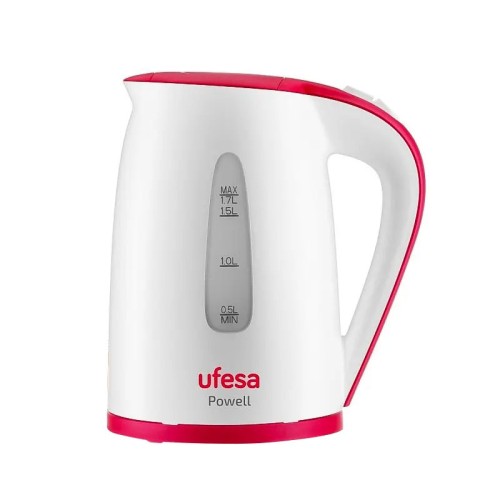 BOUILLOIRE UFESA 2400W 1.7L ROUGE & BLANC UFESA - 1 - tunisie