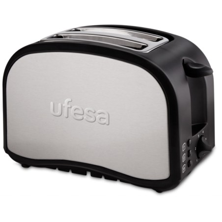 GRILLE PAIN UFESA TT7985 800W NOIR ET INOX ELECTRO TOUNES