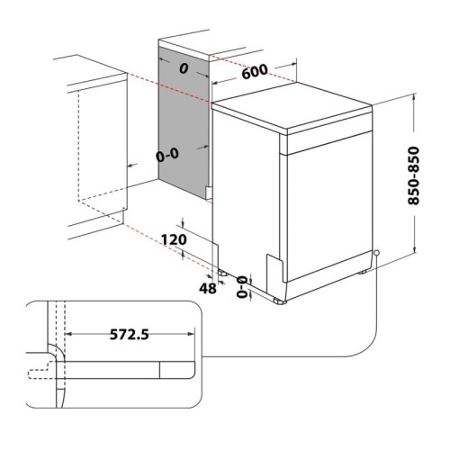 LAVE VAISSELLE WHIRLPOOL WFC3C26PX 14 COUVERTS INOX WHIRLPOOL  - 6 - tunisie