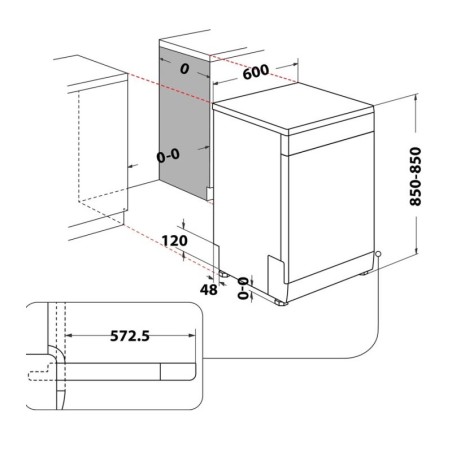 LAVE VAISSELLE WHIRLPOOL WFC3C26PX 14 COUVERTS INOX WHIRLPOOL  - 6 - tunisie