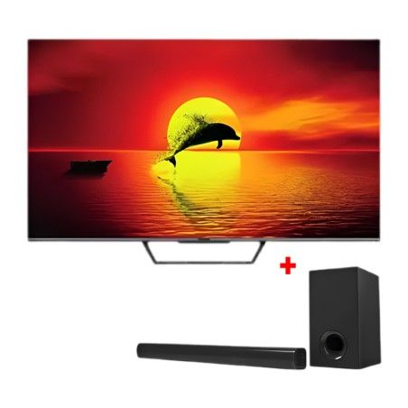 PACK TELEFUNKEN TV 55" QLED + BARRE DE SON NOIR EN TUNISIE