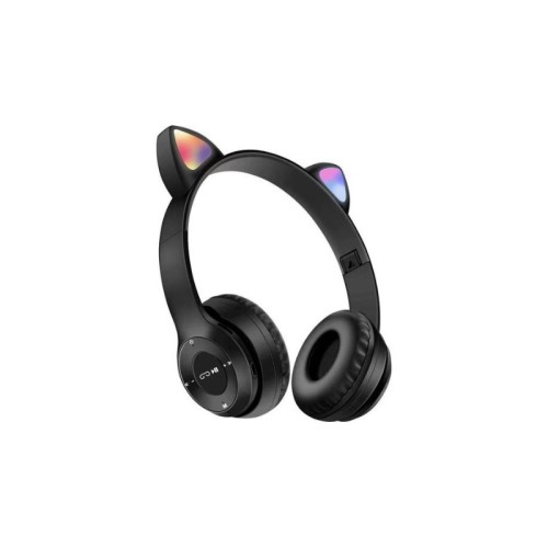 vente casque-mp3-bluetooth-oreillettes-de-chat-mz47-noir