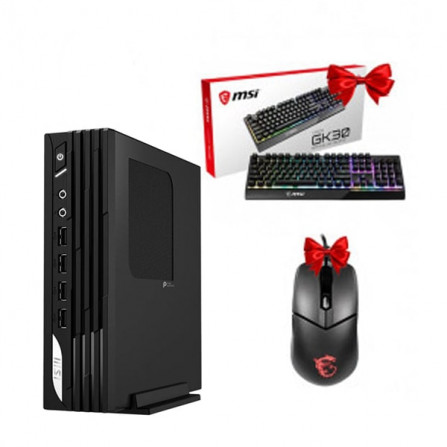 PC DE BUREAU MSI PRO DP21 11M I3 10È GÉN 8GO 256GO SSD avec souris et clavier MSI gratuits