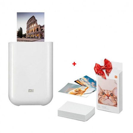 PACK MINI IMPRIMANTE PHOTO PORTABLE XIAOMI POCKET + PAPIER PRINTER a bas prix