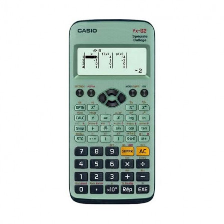 prix CALCULATRICE SCIENTIFIQUE CASIO FX 92 VERT