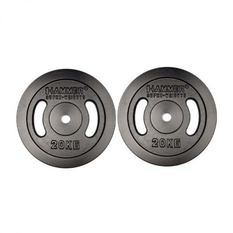 DISQUE DE MUSCULATION HAMMER 2X 20KG DISQUE DE MUSCULATION HAMMER 2X 20KG