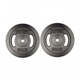 DISQUE DE MUSCULATION HAMMER 2X 20KG