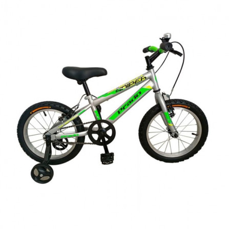 BICYCLETTE PRADO SNIPER 16" POUR GARÇON - GRIS & VERT a bas prix