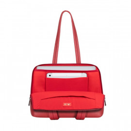 SAC À MAIN RIVACASE 8992 POUR PC PORTABLE 14" ET MACBOOK PRO 16 ROUGE